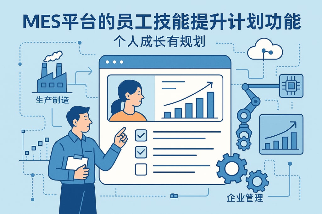 MES 平台的员工技能提升计划功能，个人成长有规划